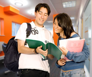 Curso en un campus universitario